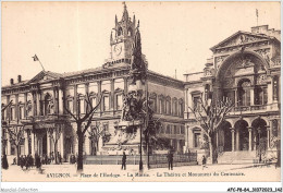 AFCP8-84-0886 - AVIGNON - Place De L'horloge - La Mairie - Le Théâtre Et Monument Du Centenaire - Avignon