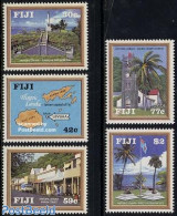 Fiji 1992 Levuka 5v, Mint NH, Nature - Various - Trees & Forests - Maps - Rotary, Club Leones