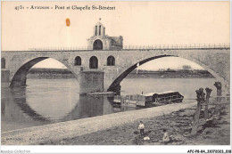 AFCP8-84-0824 - AVIGNON - Pont Et Chapelle St-bénézet - Avignon (Palais & Pont)