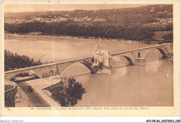 AFCP8-84-0825 - AVIGNON - Pont Et Chapelle St-bénézet - Vue Prise Du Jardin Des Doms - Avignon (Palais & Pont)