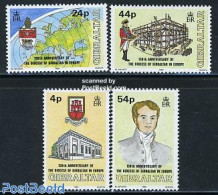Gibraltar 1992 Diocese Of Gibraltar In Europe 4v, Mint NH, History - Religion - Various - Coat Of Arms - Europa Hang-o.. - Europese Gedachte