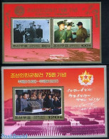 Korea, North 2007 75 Years Army 2 S/s, Mint NH, History - Militarism - Militaria