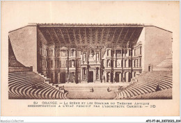AFCP7-84-0714 - ORANGE - La Scène Et Les Gradins Du Théatre Antique - Reconstruction à L'état Primitif Par L'architecte  - Orange