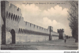 AFCP6-84-0674 - AVIGNON - Les Remparts St-michel - XIV Siècle  - Avignon (Palais & Pont)