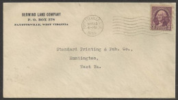 1934 West Virginia Fayetteville Machine Mar 13 Land Company Corner Card - Lettres & Documents