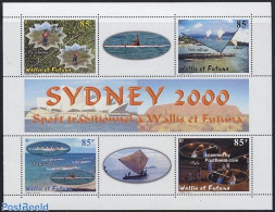 Wallis & Futuna 2000 Olympic Games Sydney S/s, Mint NH, Sport - Kayaks & Rowing - Olympic Games - Volleyball - Canottaggio
