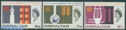 Gibraltar 1966 UNESCO 20th Anniversary 3v, Mint NH, History - Performance Art - Unesco - Music - Musik