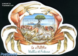 Wallis & Futuna 2010 Crab S/s, Le Tupa, Mint NH, Nature - Shells & Crustaceans - Crabs And Lobsters - Vie Marine