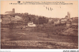 AFQP5-87-0489 - CHALUS - Vue Du Château Et De La Tour Du Fort  - Chalus