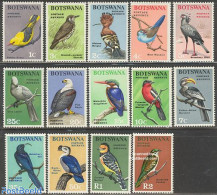 Botswana 1967 Birds 14v, Mint NH, Nature - Birds - Birds Of Prey - Kingfishers - Botswana (1966-...)