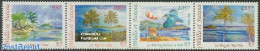 Wallis & Futuna 2002 Landscapes 4v [:::], Mint NH, Nature - Birds - Trees & Forests - Kingfishers - Rotary Club