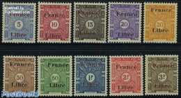 French Somalia 1943 Postage Due 10v, Mint NH - Autres & Non Classés