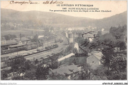 AFWP9-87-0943 - ST-SULPICE-LAURIERE - Haute-vienne - Vue Panoramique De La Gare Du Dépôt Et Du Mont Chatelard - Saint Sulpice Les Feuilles