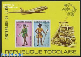 Togo 1974 UPU Centenary S/s Imperforated, Mint NH, Transport - Post - U.P.U. - Railways - Poste