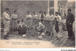 AFVP11-94-0988 - VINCENNES - Quartier D'artillerie - L'épluchage Des Légumes  - Vincennes