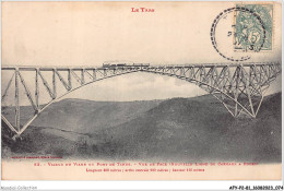 AFYP2-81-0125 - Le Tarn - Viaduc Du Viaur Ou Pont De TANUS - Vue De Face - Nouvelle Ligne De CARMAUX à RODEZ  - Albi