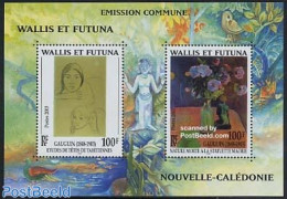Wallis & Futuna 2003 Paul Gaugin S/s, Joint Issue Polynesia, Mint NH, Various - Joint Issues - Art - Modern Art (1850-.. - Emissions Communes