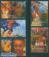 Botswana 1999 Miss Universe 5v, Mint NH, History - Nature - Performance Art - Women - Cat Family - Miss World - Unclassified