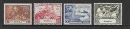 TONGA 1949 UPU-AVIONS-BATEAUX  YVERT N°87/90 NEUF MH* - Ships