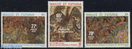 Wallis & Futuna 1979 Paintings 3v, Mint NH, Art - Paintings - Other & Unclassified