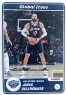 73 Jonas Valančiunas - Global Icons - Panini NBA Basketball 2023-2024 Sticker Vignette - Autres & Non Classés