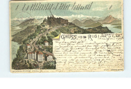 10545896 Rigi Kulm Rigi Kulm Gestempelt 1897 Rigi Kulm - Altri & Non Classificati