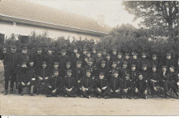 Carte Photo D' Officiers Et De Sous Officiers D'un Régiment De L'Armée De Terre - Altri & Non Classificati