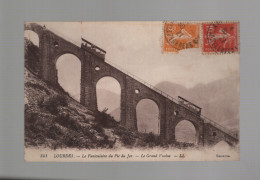 CPA - 65 - N°141 - Lourdes - Le Funiculaire Du Pic Du Jer - Le Grand Viaduc - Circulée En 1921 - Lourdes