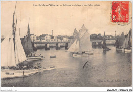 AIGP8-85-0843 - SABLES D'OLONNE - Bateaux Sardinières Et Nouvelles Usiness - Sables D'Olonne