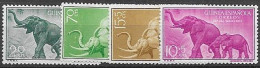 Spanish Guinea Mh * 1957 Elephant Set - Spanish Guinea