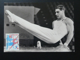 Carte Maximum Card Gymnastique Gymnastics Luxembourg 1999 - Tarjetas Máxima