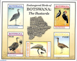 Botswana 2017 The Bustards 5v M/s, Mint NH, Nature - Birds - Botswana (1966-...)