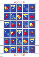 Aland 1993 Christmas Seals, Sheet, Mint NH, Religion - Christmas - Weihnachten