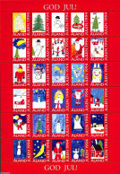 Aland 1994 Christmas Seals, Sheet, Mint NH, Religion - Christmas - Natale