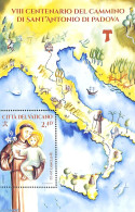 Vatican 2021 The Trail Of San Antonio Of Padua S/s, Mint NH, Religion - Transport - Various - Religion - Ships And Boa.. - Ongebruikt
