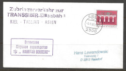 Germany, Kiel-Tallinn, Asien, 5-11-84, Zubringerverkehrzur, Transsibir-Eisenbahn  - Lettres & Documents