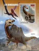 Central Africa 2023 Dinosaurs, Mint NH, Nature - Prehistoric Animals - Préhistoriques