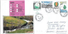 Letter To MINSK (BELARUS) From ANDORRA, During Epidemic COVID19,return To Sender, 4 Pictures, Front & Back Cover - Bielorrusia