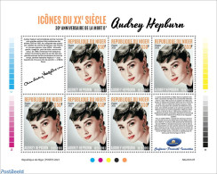 Niger 2023 Audrey Hepburn, Mint NH, Performance Art - Movie Stars - Acteurs