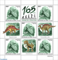 Niger 2023 Theory Of Evolution, Mint NH, Nature - Science - Prehistoric Animals - Prehistory - Préhistoriques