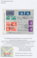 Balikpapan Nederlands Indie - Via Hong Kong - USA - Zwitserland 1940 - Censuur WOII - Airmail - Niederländisch-Indien