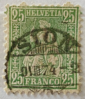 Suisse YT N° 54 Used Cachet De SION Du 09/08/1874 - Gebraucht