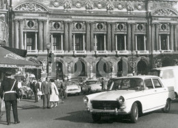 1961 ORIGINAL AMATEUR PHOTO FOTO GENDARME POLICE SIMCA CITROEN DS ID PEUGEOT 404 TAXI PARIS FRANCE AT401 - Auto's