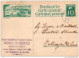 1928 CARTOLINA POSTALE - Postwaardestukken