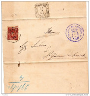 1900   LETTERA CON ANNULLO  CRESPELLANO BOLOGNA - Marcophilia