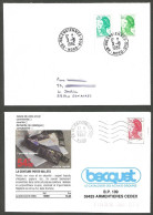 FRANCE '59 VALENCIENNES SUD' 1982/89  2 OBLITERATIONS - 1961-....