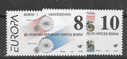 Bosnia Set 1994 Cept Europa From Croatian Post  Mnh ** - Bosnië En Herzegovina