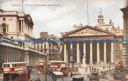 R131948 London. Royal Exchange And Bank. Photochrom - Sonstige & Ohne Zuordnung