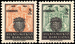 Barcelona  60/61 Sh (*) Sin Goma. 1944. Sin Número De Control - Barcelone