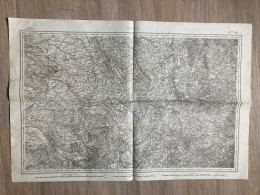 Carte état Major METZ 1856 90x62cm COUSANCE LES TRICONVILLE LOXEVILLE DAGONVILLE ERNEVILLE-AUX-BOIS DOMREMY-AUX-BOIS SAL - Geographical Maps